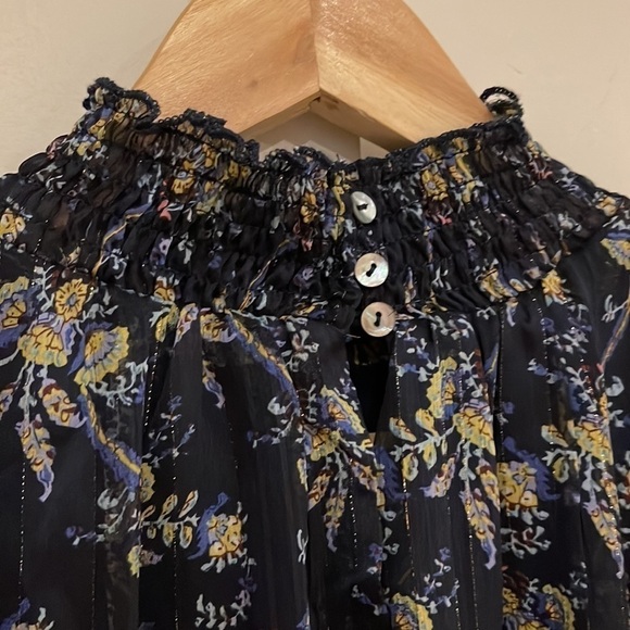 Code x Mode Nordstrom Navy Floral Dress M - Picture 4 of 8